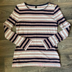 J.Crew Size S Navy/Pink Long Sleeve